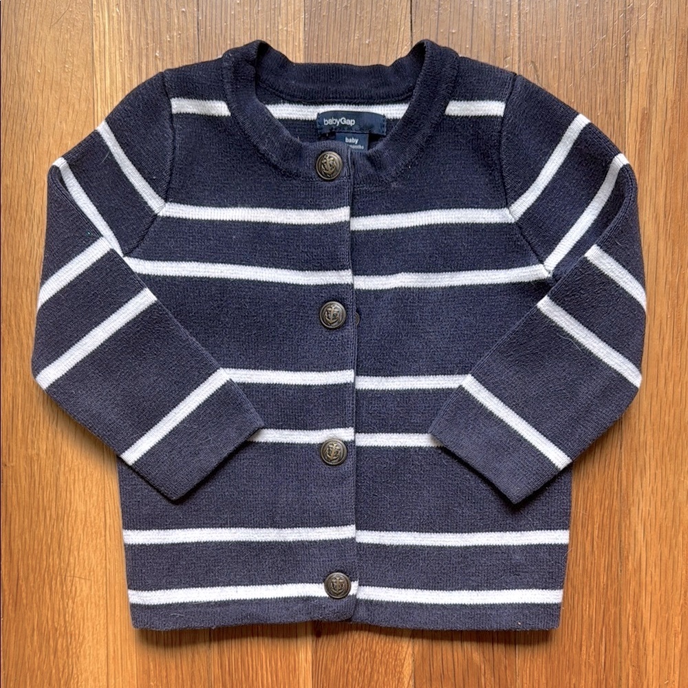 GAP Nautical Striped Cardigan